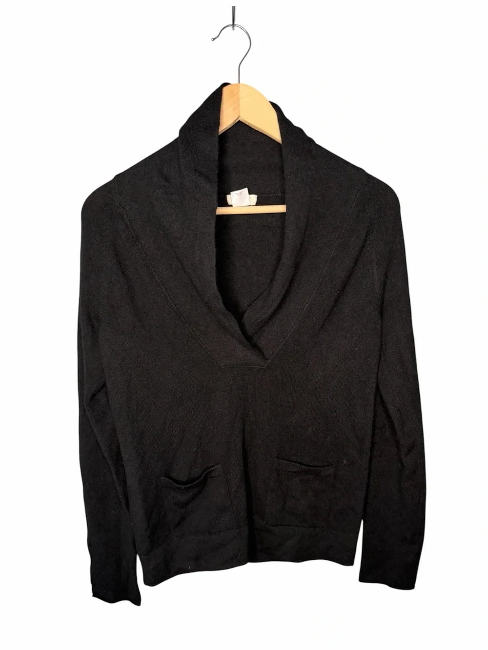 J. Crew Gustoso 100% Cashmere Shawl Collar Sweater